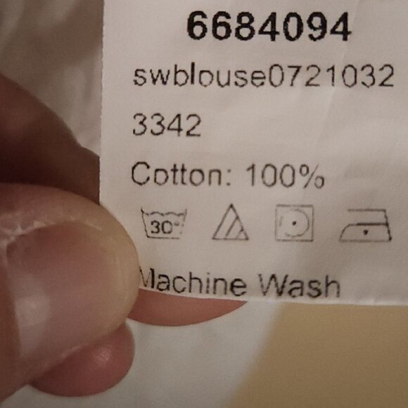 Emry Rose Womens White Cotton Gauzy Crochet Boxy Bell Sleeve Top Medium - Picture 6 of 7